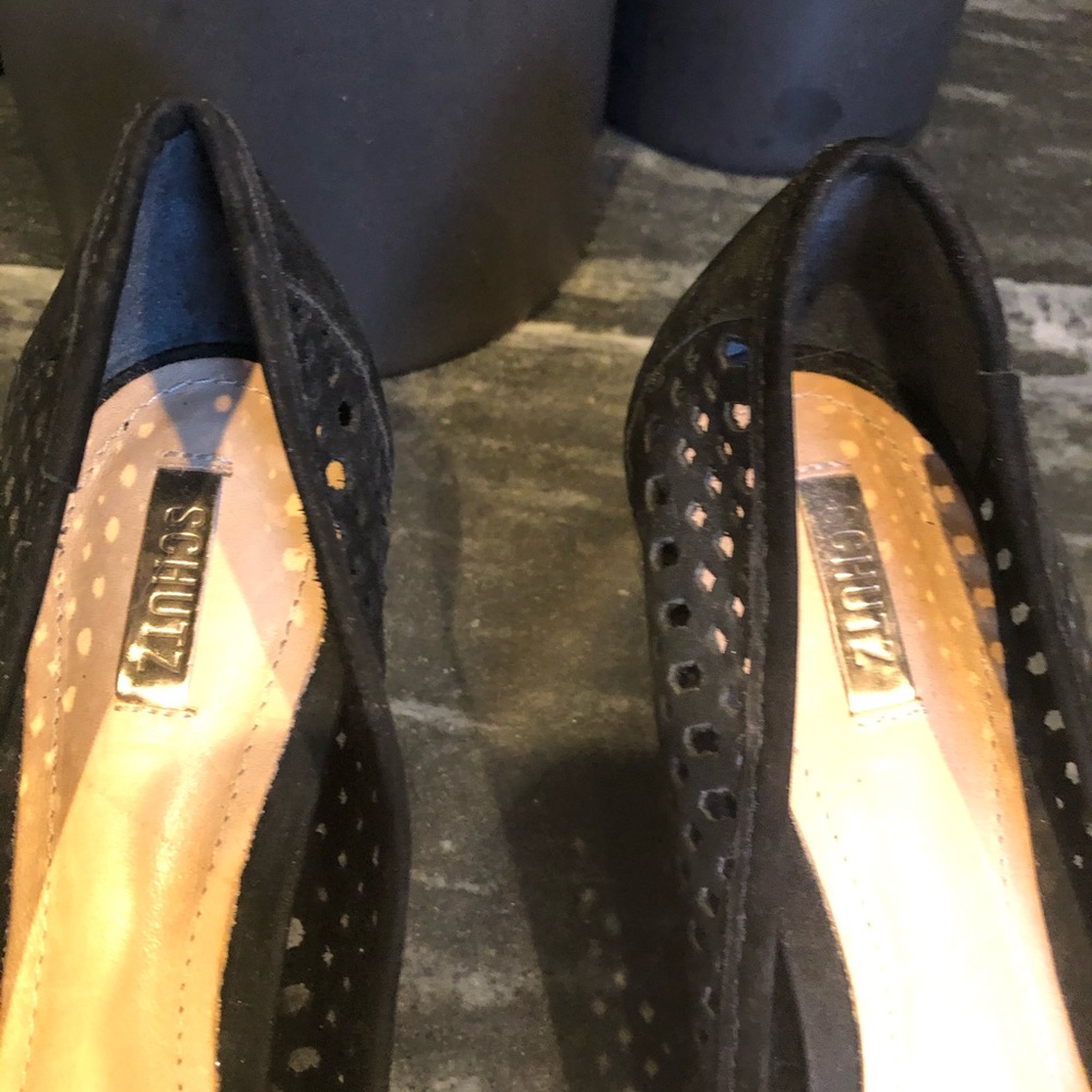Schutz Black Mesh Shoes - Picture 3 of 7